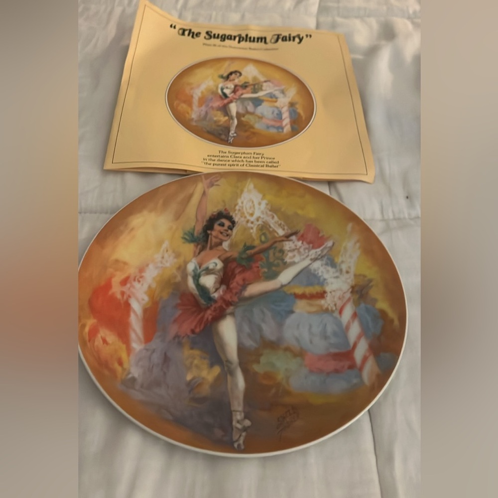 Sugarplum fairy collectible plate